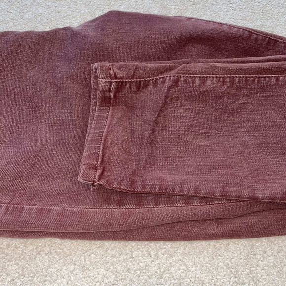 Tommy Hilfiger Classic Skinny Jeans Womens 6 Burgundy Wine Red Mid Rise Stretch - Picture 8 of 8